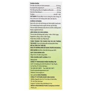 Eugica trị ho, đau họng, sổ mũi, cảm cúm, long đàm (10 vỉ x 10 viên)