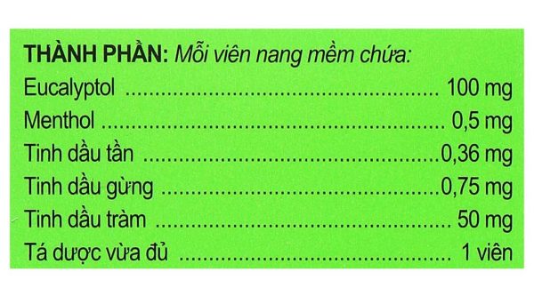 Eugica Fort điều trị các chứng ho, đau họng, sổ mũi (10 vỉ x 10 viên)