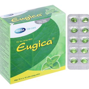 Eugica trị ho, đau họng, sổ mũi, cảm cúm, long đàm (10 vỉ x 10 viên)