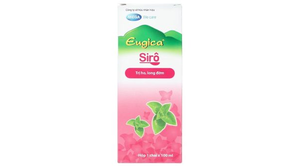 Eugica Sirô điều trị ho có đờm, ho mất tiếng, viêm đau họng chai 100ml