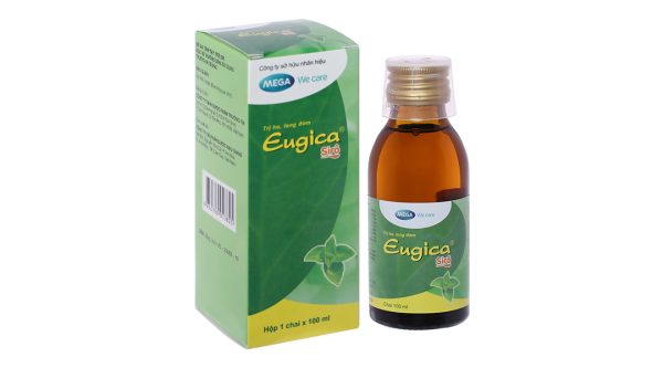 Eugica Sirô điều trị ho có đờm, ho mất tiếng, viêm đau họng chai 100ml