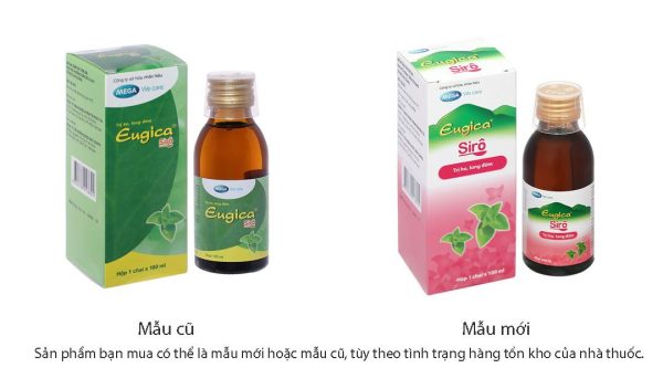 Eugica Sirô điều trị ho có đờm, ho mất tiếng, viêm đau họng chai 100ml