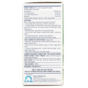 Eugintol Fort điều trị các chứng ho do đau họng, sổ mũi, cảm cúm (10 vỉ x 10 viên)