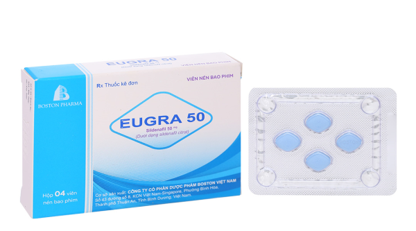 Eugra 50 trị rối loạn cương dương (1 vỉ x 4 viên)