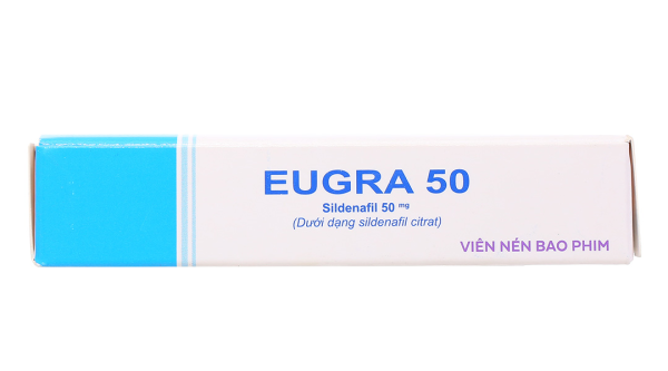 Eugra 50 trị rối loạn cương dương (1 vỉ x 4 viên)