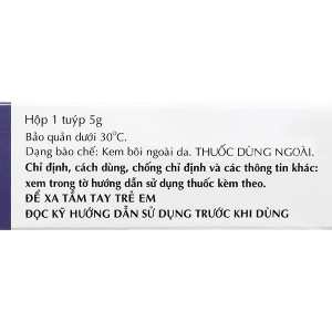 Kem bôi Eumovate Cream 0.05% trị viêm da tuýp 5g