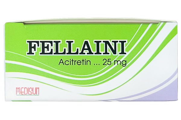 Fellaini 25mg điều trị vẩy nến và bệnh ngoài da (3 vỉ x 10 viên)