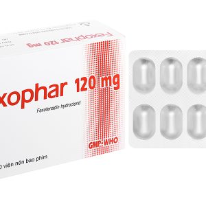 Fexophar 120mg trị viêm mũi dị ứng, dị ứng da, nổi mề đay (5 vỉ x 10 viên)
