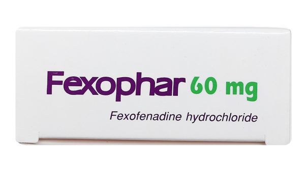 Fexophar 60mg trị viêm mũi dị ứng, dị ứng da, nổi mề đay (5 vỉ x 10 viên)