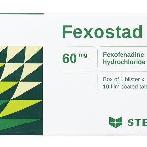 Fexostad 60 trị triệu chứng viêm mũi dị ứng, mày đay (1 vỉ x 10 viên)