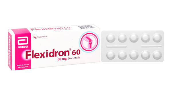 Flexidron 60 giảm đau, kháng viêm xương khớp (3 vỉ x 10 viên)