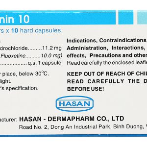 Flutonin 10 trị trầm cảm, rối loạn ám ảnh (5 vỉ x 10 viên)