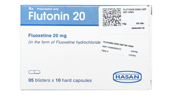 Flutonin 20 trị trầm cảm, rối loạn lưỡng cực (5 vỉ x 10 viên)