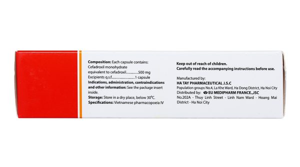 Fonroxil 500mg trị nhiễm khuẩn (3 vỉ x 10 viên)