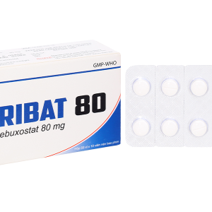 Foribat 80 trị gout do tăng acid uric huyết mạn tính (3 vỉ x 10 viên)