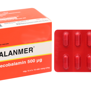 Galanmer 500mcg trị thiếu máu, thiếu vitamin B12 (10 vỉ x 10 viên)