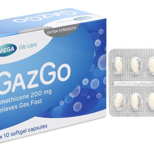 GazGo 200mg trị trướng bụng, đầy hơi (3 vỉ x 10 viên)