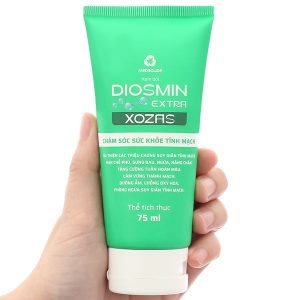 Gel Diosmin Extra Xozas cải thiện các triệu chứng suy giãn tĩnh mạch tuýp 75ml