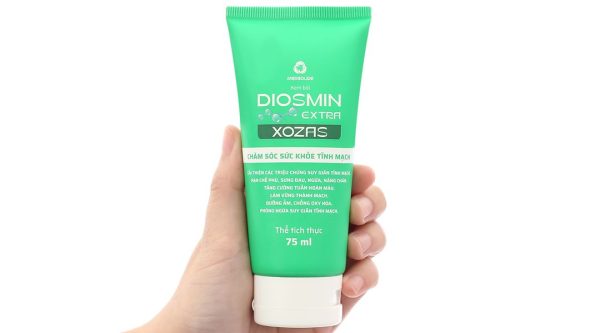 Gel Diosmin Extra Xozas cải thiện các triệu chứng suy giãn tĩnh mạch tuýp 75ml