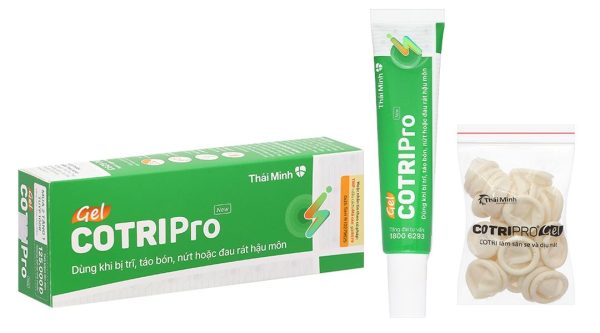 Gel CotriPro làm dịu và săn se da trong trường hợp trĩ, táo bón tuýp 25g