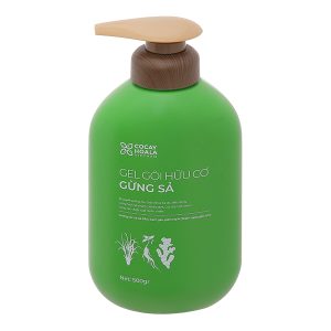 Gel gội hữu cơ Gừng Sả Cocay Hoala ngăn dầu, dưỡng ẩm chai 500g
