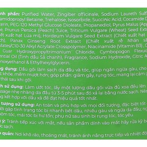 Gel gội hữu cơ Gừng Sả Cocay Hoala ngăn dầu, dưỡng ẩm chai 500g