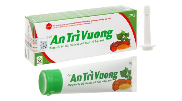 Gel bôi An Trĩ Vương làm dịu và săn se da trong trường hợp trĩ, táo bón tuýp 20g