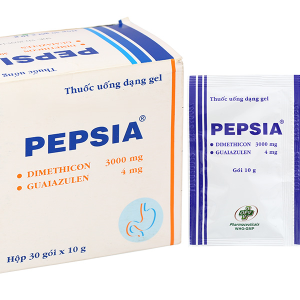 Gel uống Pepsia trị chứng đầy hơi, ợ nóng (30 gói x 10g)