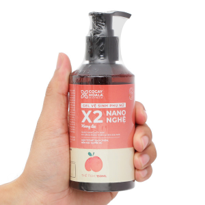 Gel vệ sinh phụ nữ X2 Nano Nghệ hương đào làm sạch ngừa viêm nhiễm chai 150ml