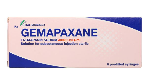 Dung dịch tiêm Gemapaxane 4000 UI/0,4 ml dự phòng, trị huyết khối (6 bơm tiêm x 0,4 ml)