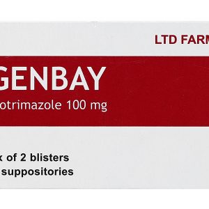 Viên đặt âm đạo Genbay 100mg trị nhiễm khuẩn, nấm âm đạo (2 vỉ x 6 viên)