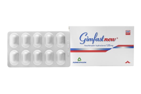 Gimfastnew 120mg trị viêm mũi dị ứng, mày đay (2 vỉ x 10 viên)