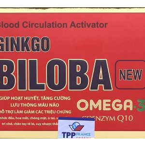 TPP-France Ginkgo Biloba New tăng cường lưu thông máu não hộp 100 viên