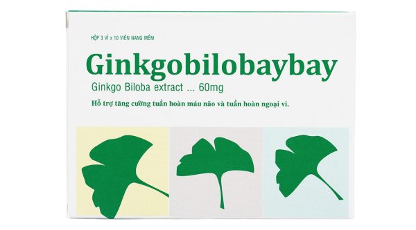 Ginkgobilobaybay tăng cường tuần hoàn máu não hộp 30 viên