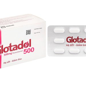 Glotadol 500 hạ sốt, giảm các cơn đau từ nhẹ đến vừa (10 vỉ x 10 viên)