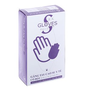 Găng tay y tế có bột Gloves S Latex Powdered Examination size S hộp 50 đôi