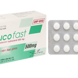 Glucofast 500mg trị đái tháo đường tuýp 2 (4 vỉ x 15 viên)