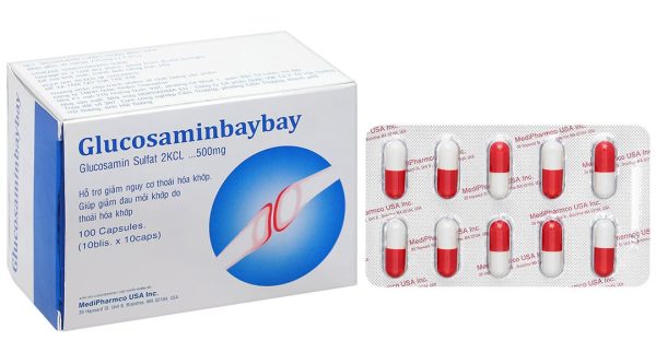 Glucosaminbaybay hỗ trợ giảm nguy cơ thoái hóa khớp hộp 100 viên