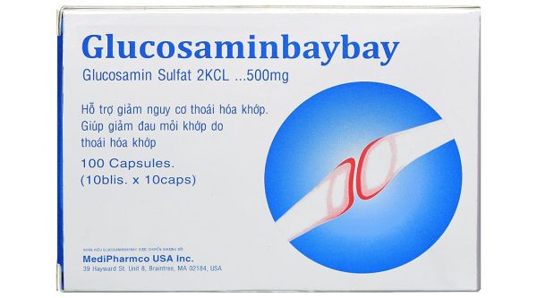 Glucosaminbaybay hỗ trợ giảm nguy cơ thoái hóa khớp hộp 100 viên