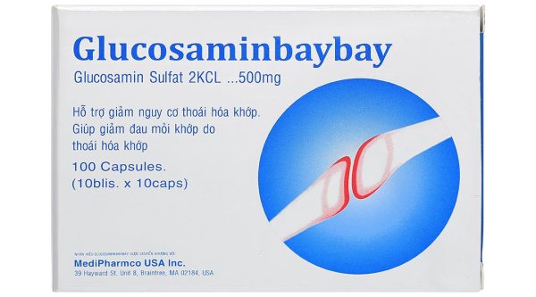 Glucosaminbaybay hỗ trợ giảm nguy cơ thoái hóa khớp hộp 100 viên