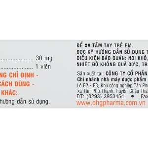 Glumeron 30 MR trị đái tháo đường tuýp II (5 vỉ x 20 viên)