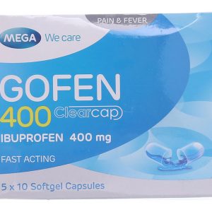 Gofen 400 Clearcap giảm đau, hạ sốt, kháng viêm (5 vỉ x 10 viên)