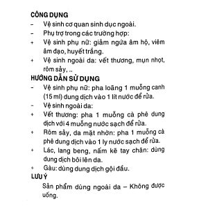 Dung dịch vệ sinh phụ nữ Gynofar giảm ngứa âm hộ, viêm âm đạo chai 500ml