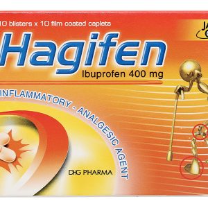 Hagifen 400mg giảm đau, hạ sốt, kháng viêm (10 vỉ x 10 viên)