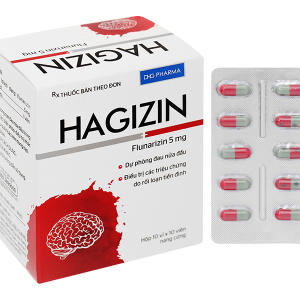 Hagizin 5mg trị các triệu chứng do rối loạn tiền đình (10 vỉ x 10 viên)