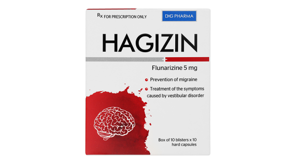 Hagizin 5mg trị các triệu chứng do rối loạn tiền đình (10 vỉ x 10 viên)