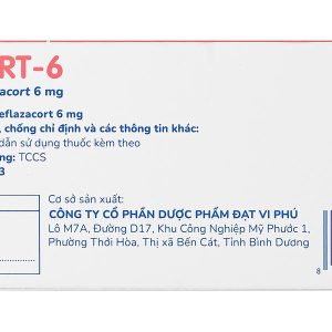 Halcort-6 thuốc kháng viêm, trị viêm khớp dạng thấp (3 vỉ x 10 viên)