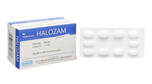 Halozam điều trị đau nửa đầu, rối loạn trí nhớ (10 vỉ x 10 viên)