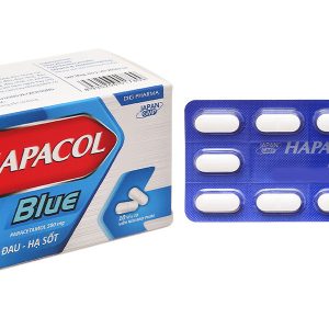 Hapacol Blue 500mg giảm đau, hạ sốt (10 vỉ x 10 viên)