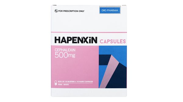 Hapenxin Capsules 500mg trị nhiễm khuẩn (10 vỉ x 10 viên)